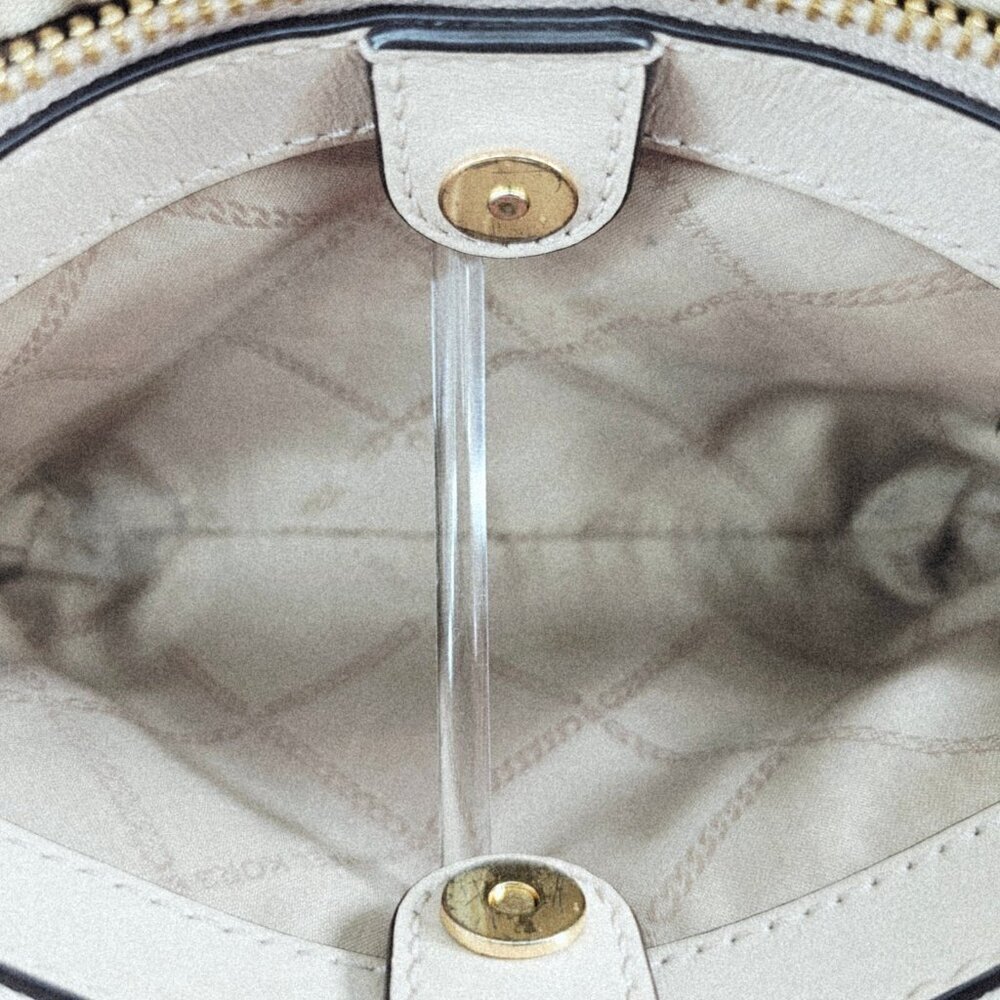 MICHAEL KORS Pale Blush Smooth Leather Jet Set Double Zip Small Camera Bag - Picture 14 of 16